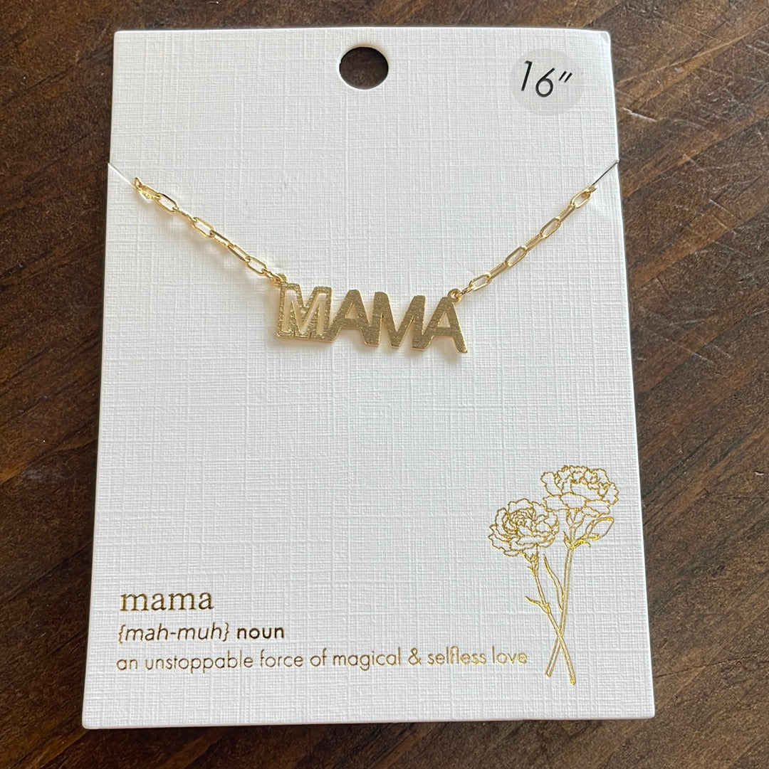 Gold Mama Necklace