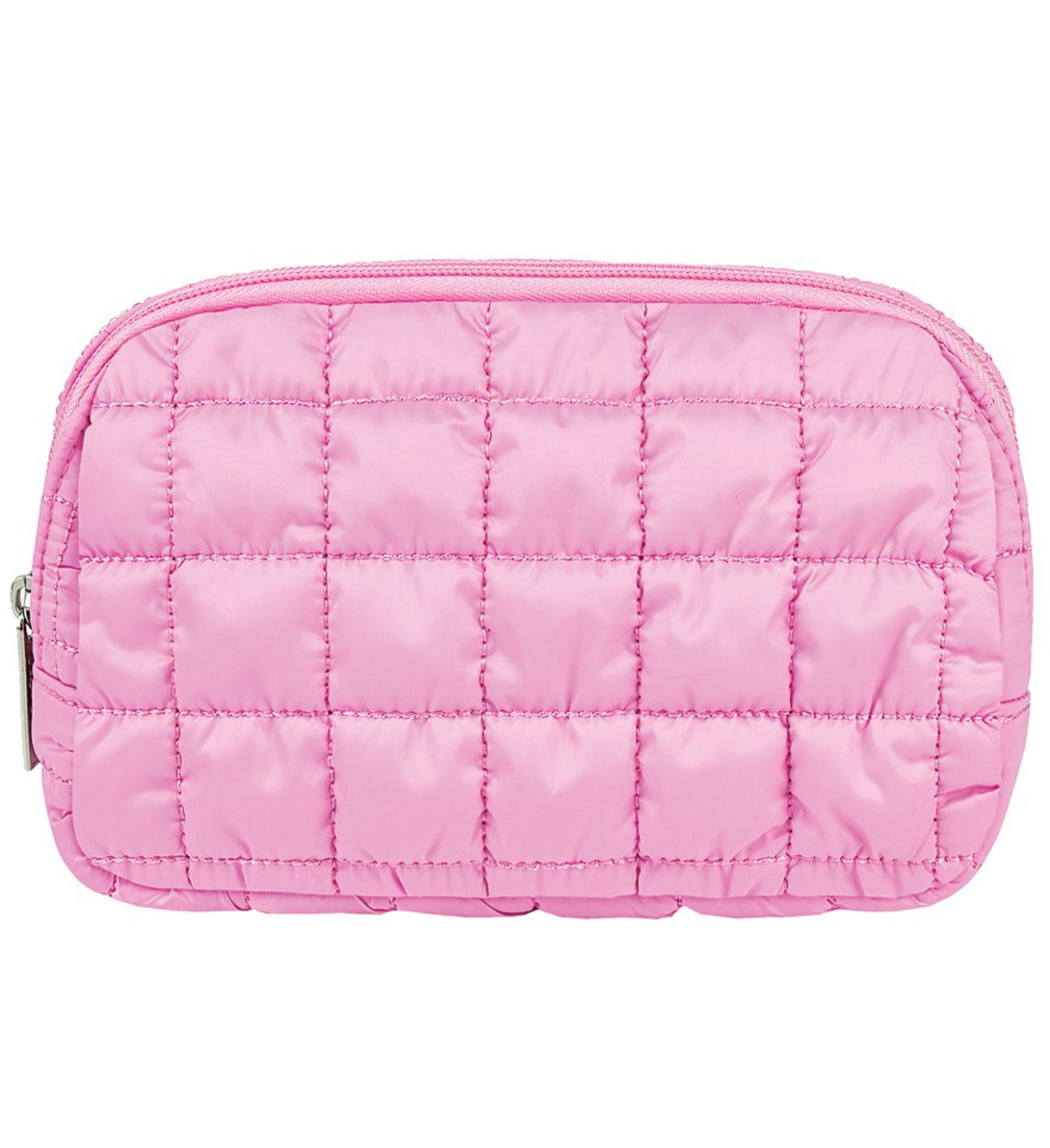 Pink Quilted Belt Bag