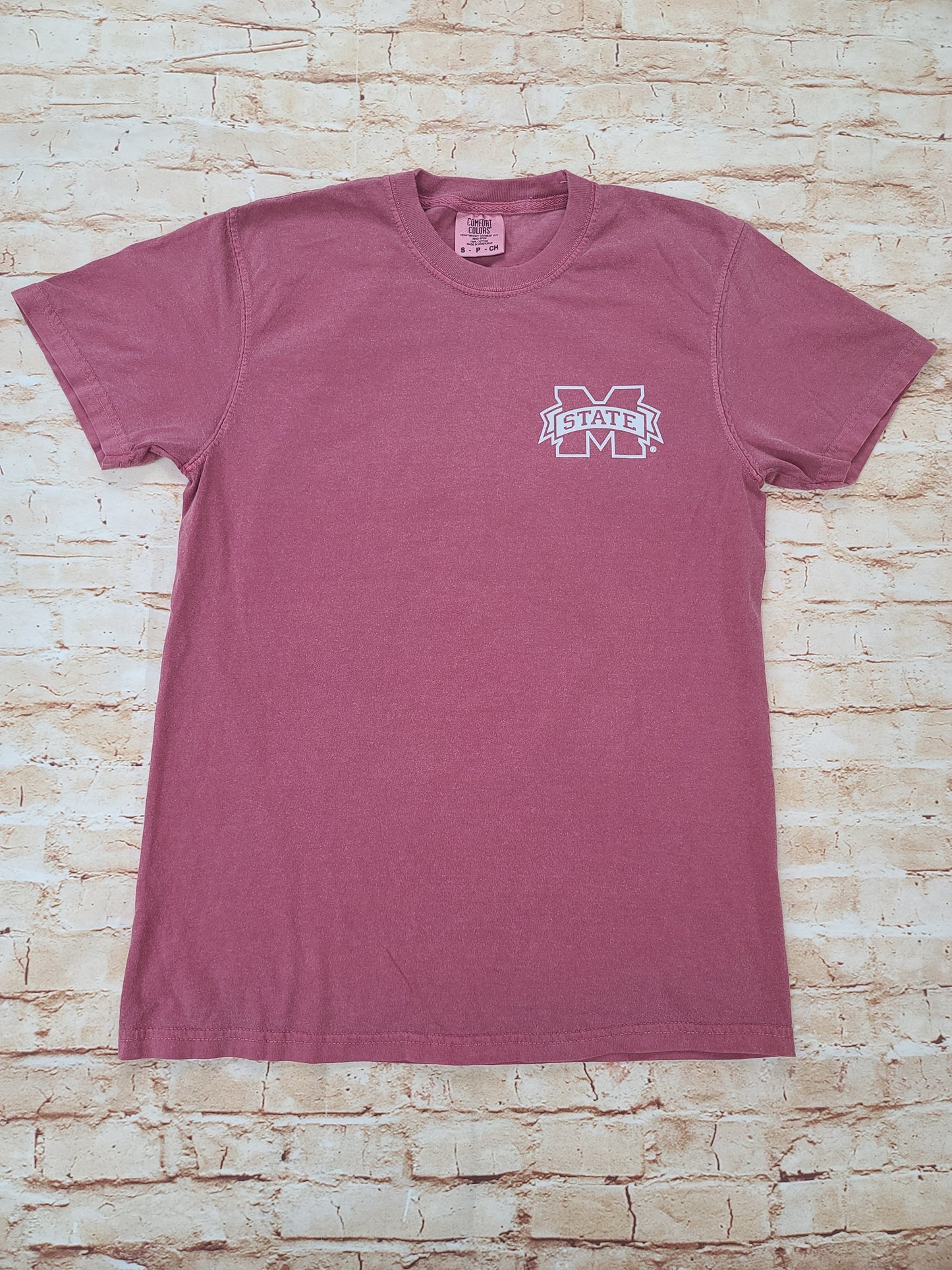MSU Label Tee - Maroon