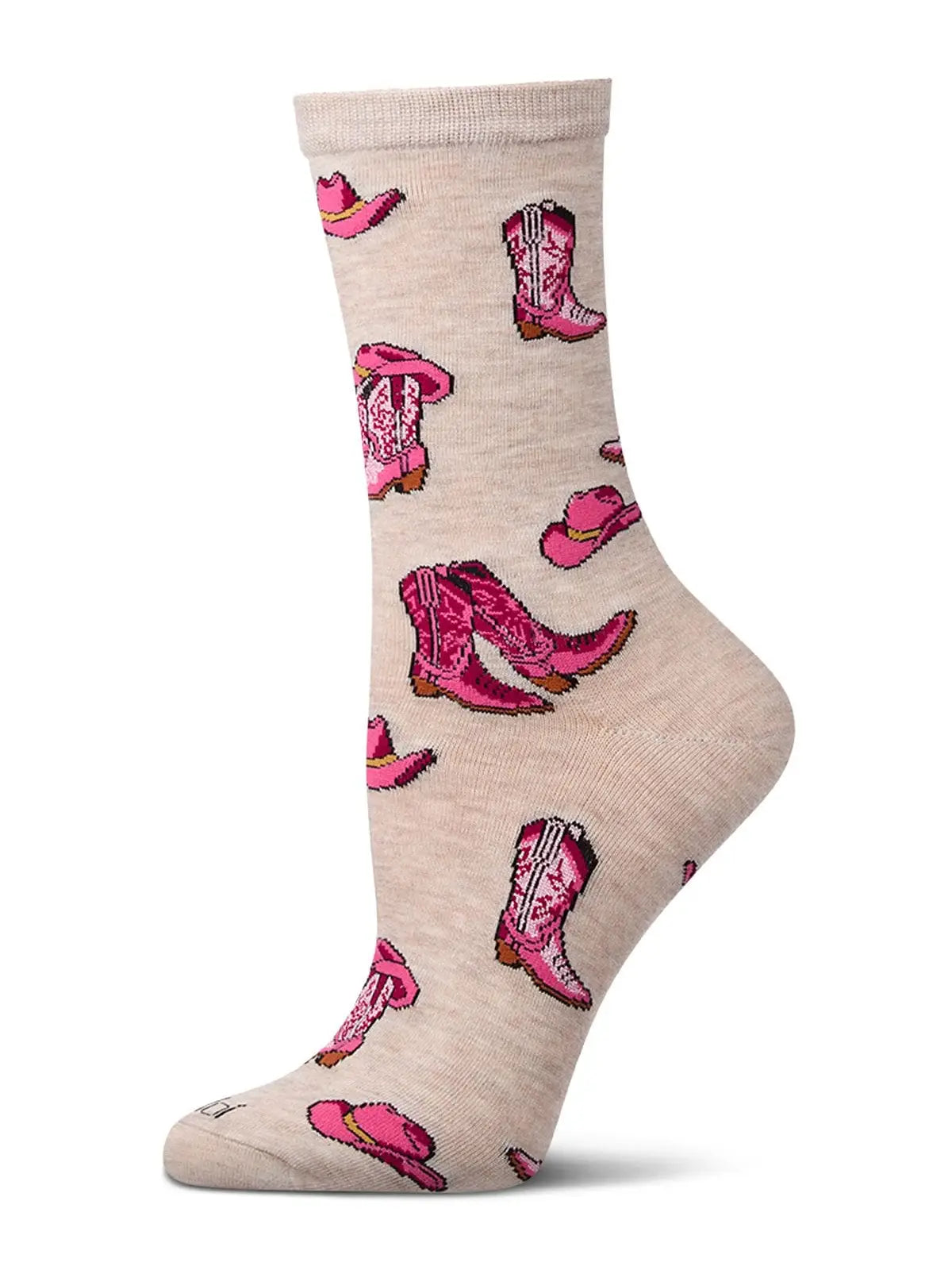 Cowboy Boots Bamboo Crew Socks