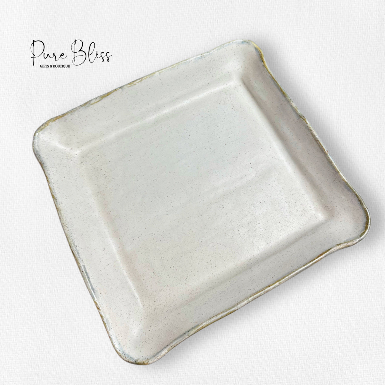 Brunch Tray Pottery Charming White