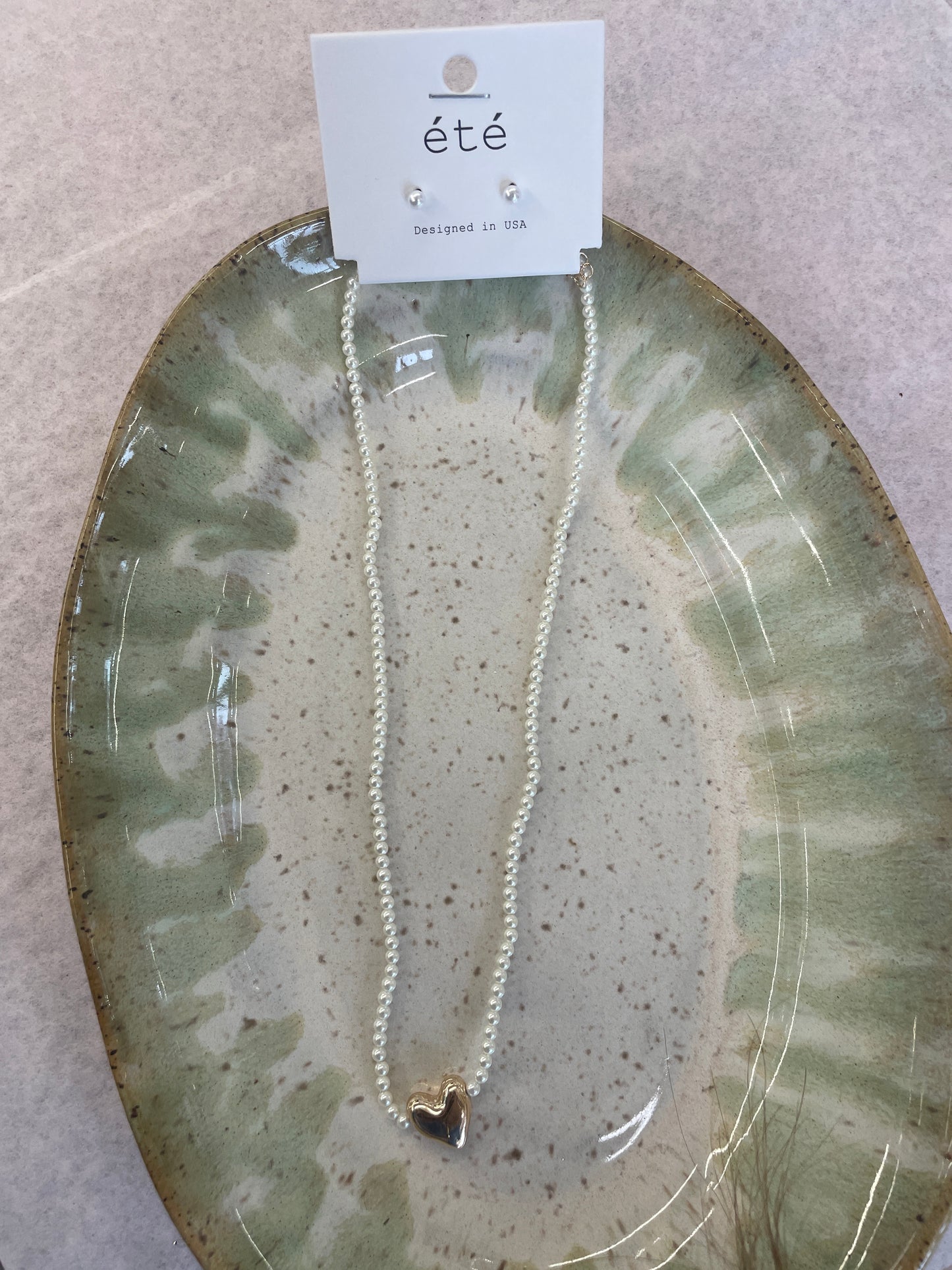 Pearl Heart Necklace