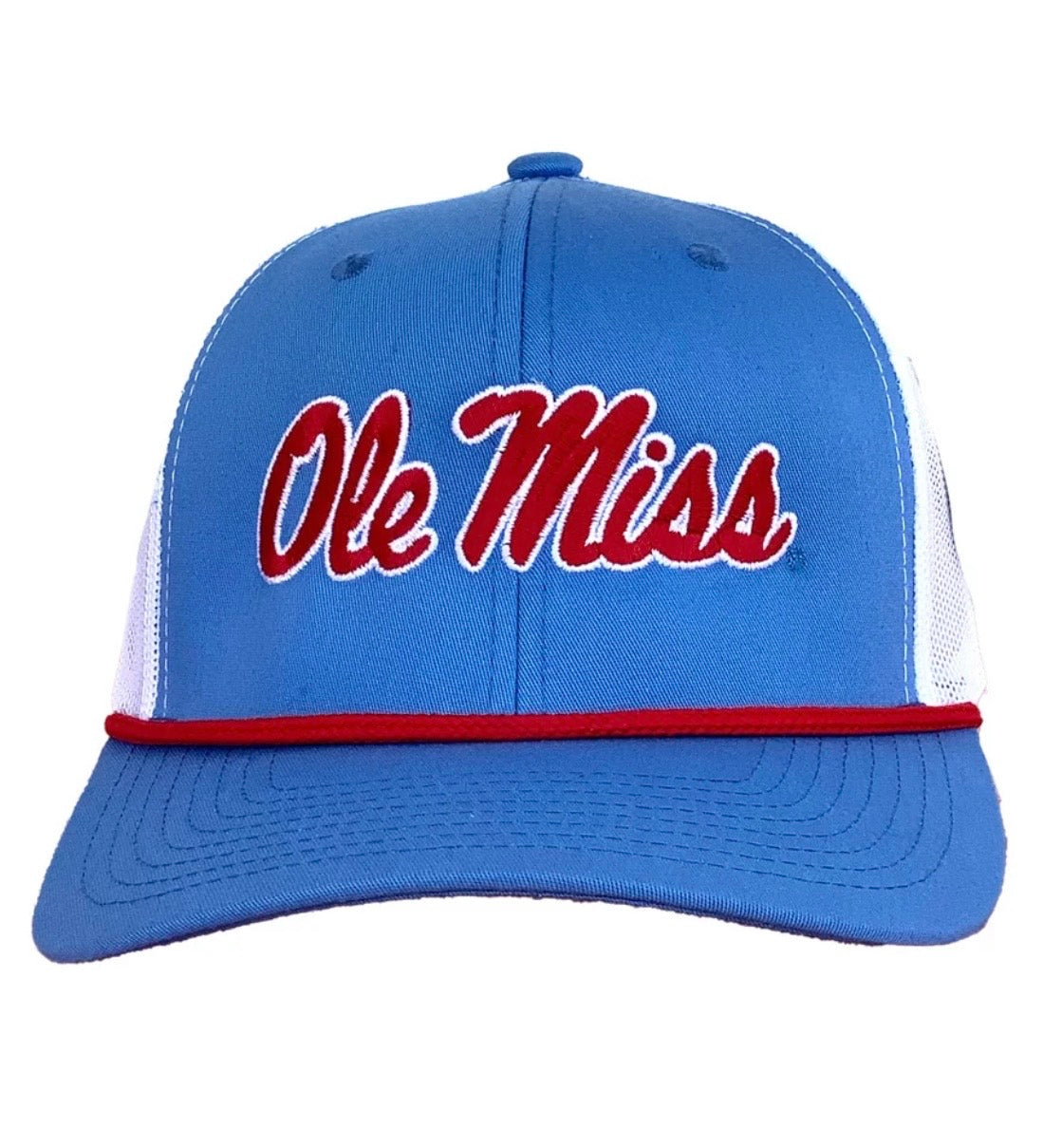 Ole Miss Script 6 Panel Rope Hat