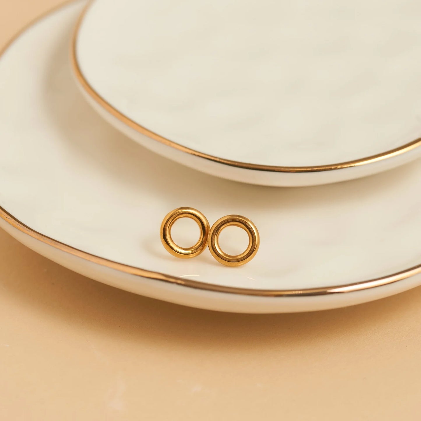 Gold Circle Stud