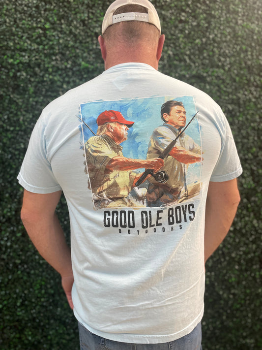 Trump Reagan Fishing Tshirt
