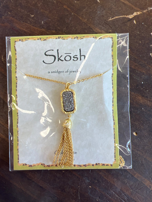 Precious Stone Pendant Necklace