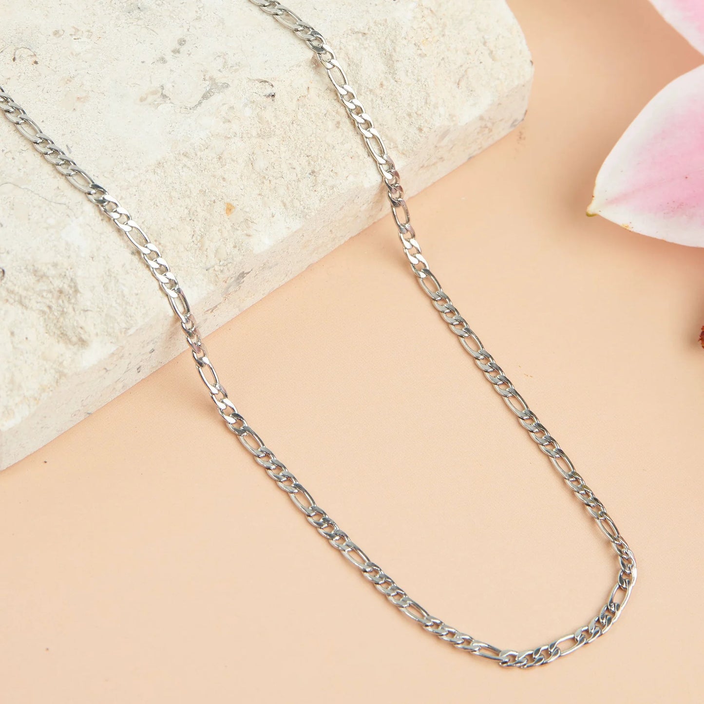 Silver Figaro Chain Necklace