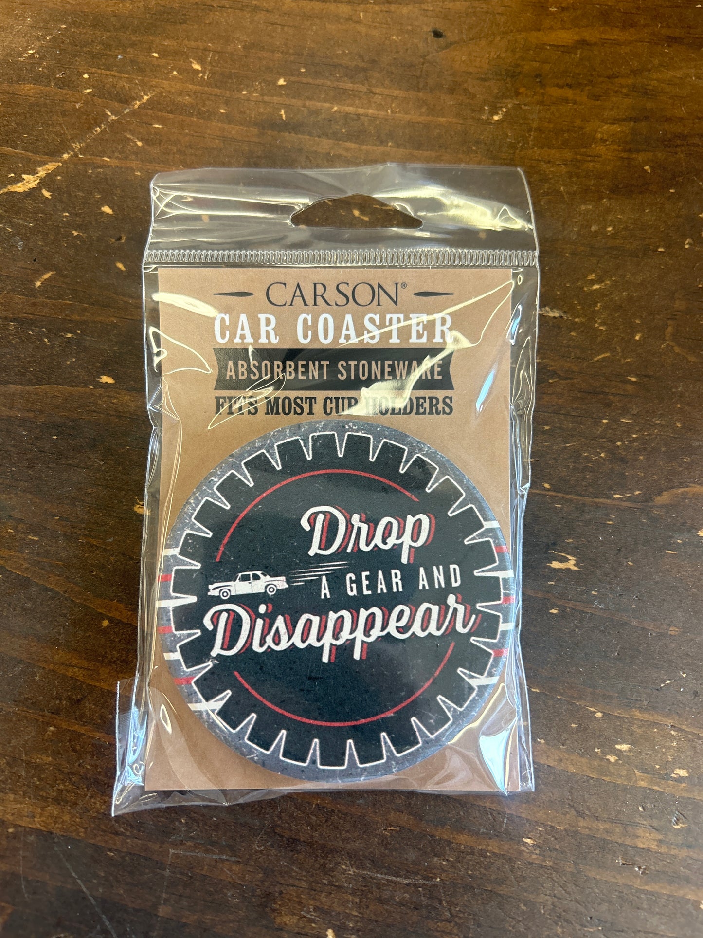 Drop a Gear - Car Coaster