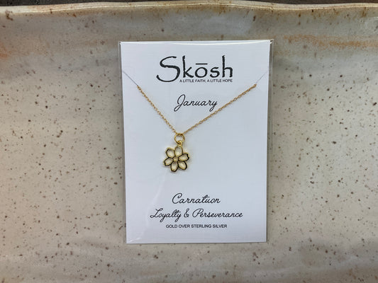 Flower Birth Month Necklaces