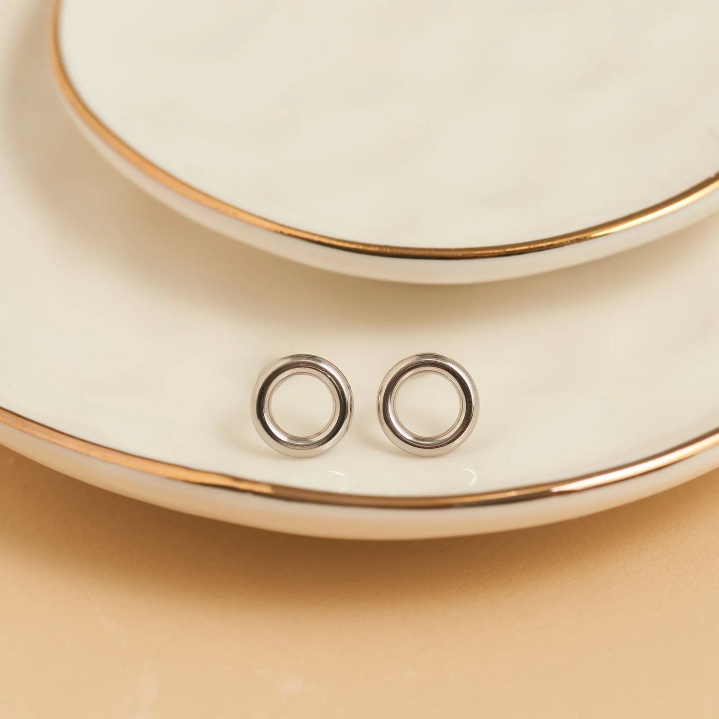 Silver Circle Stud