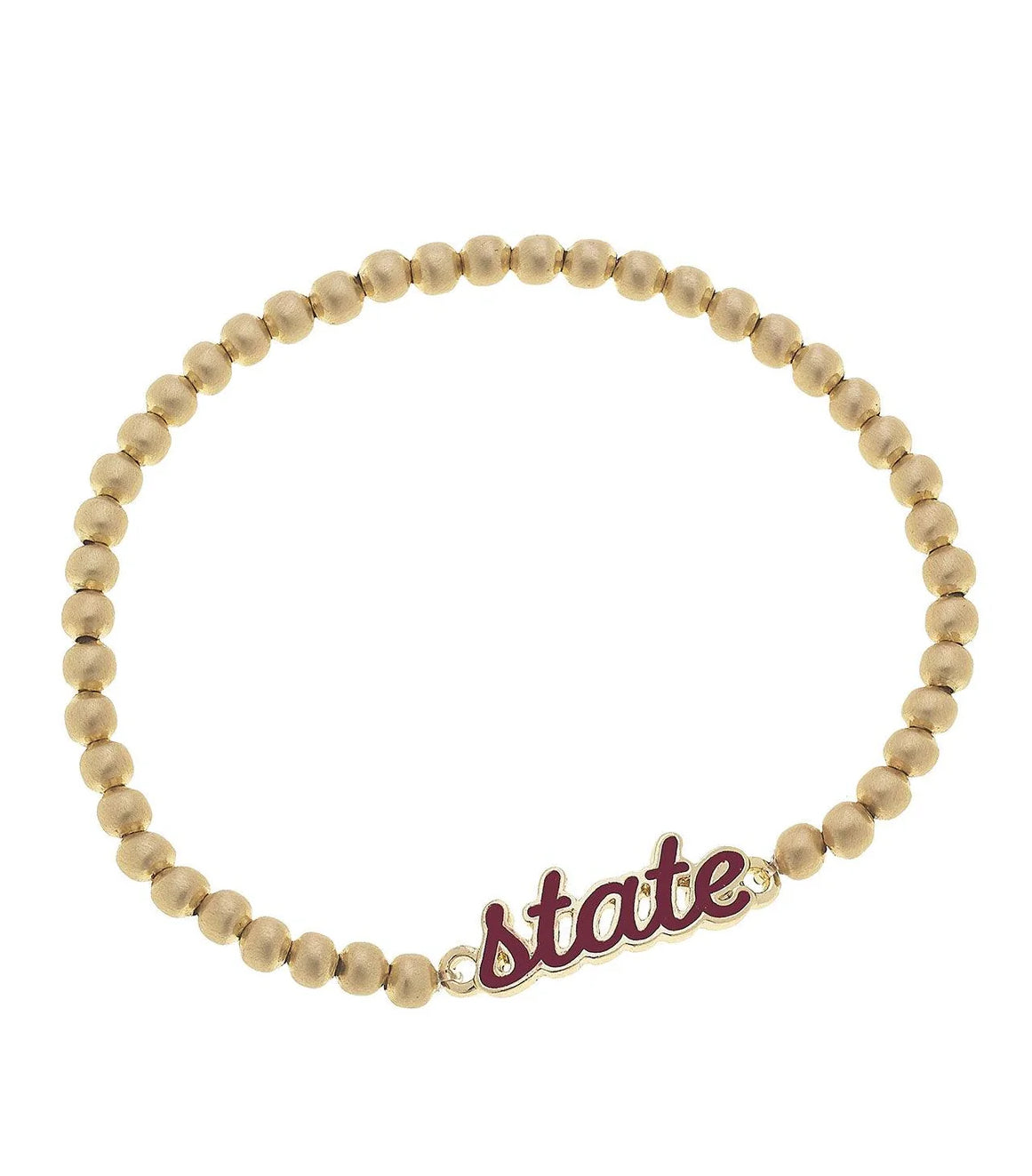Mississippi State Bulldogs Script Stretch Bracelet Maroon