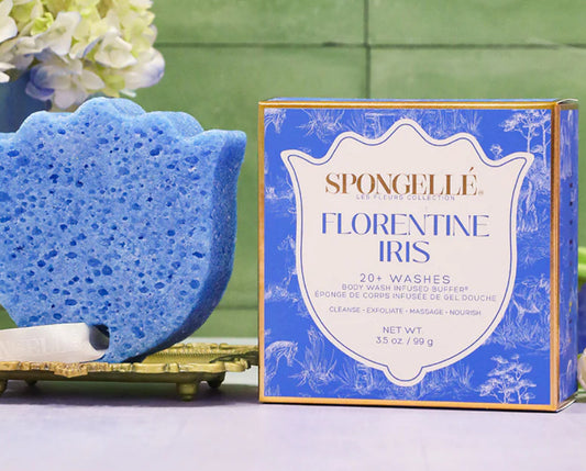 Les Fleurs Body Wash Infused Buffer - Florentine Iris