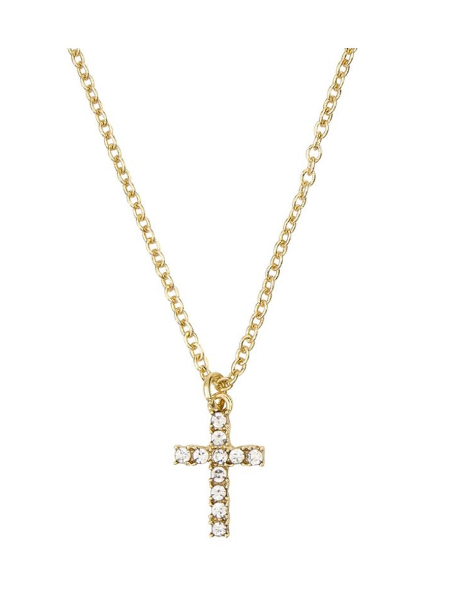 Dimond Cross Filled Necklace