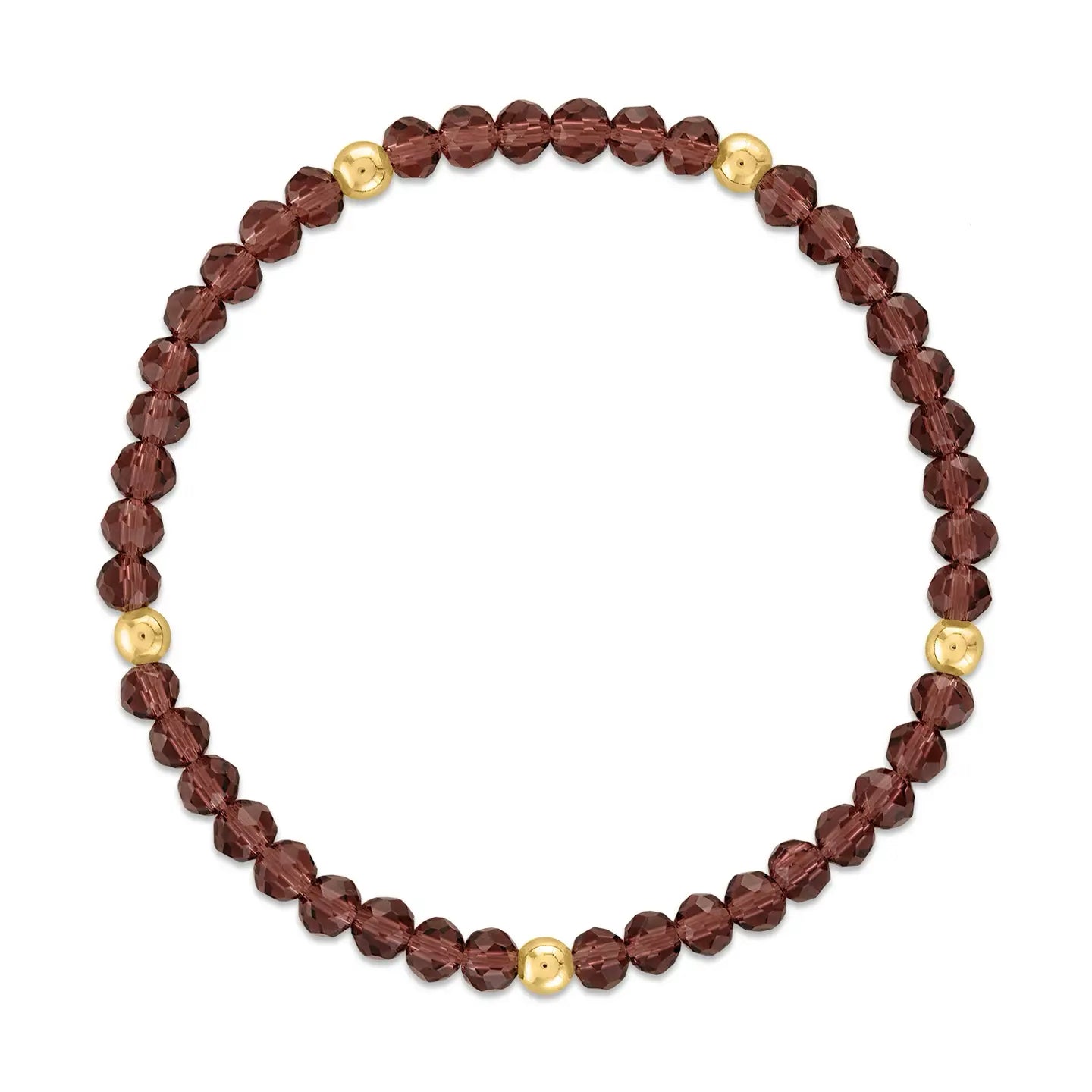 MILA - Purple Garnet + Gold
