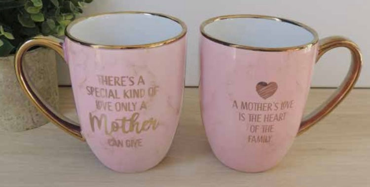 Special Love Mother Gives Pink Marble Mug