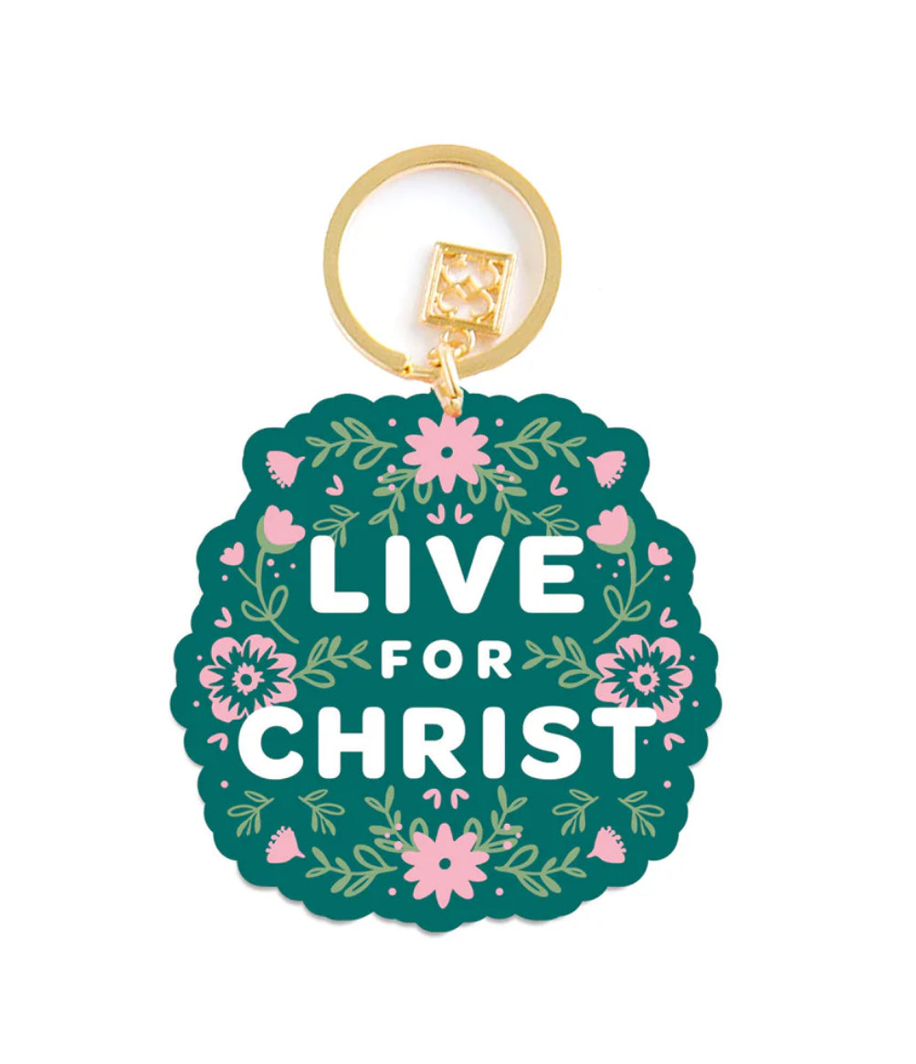 Acrylic Keychain + Live For Christ
