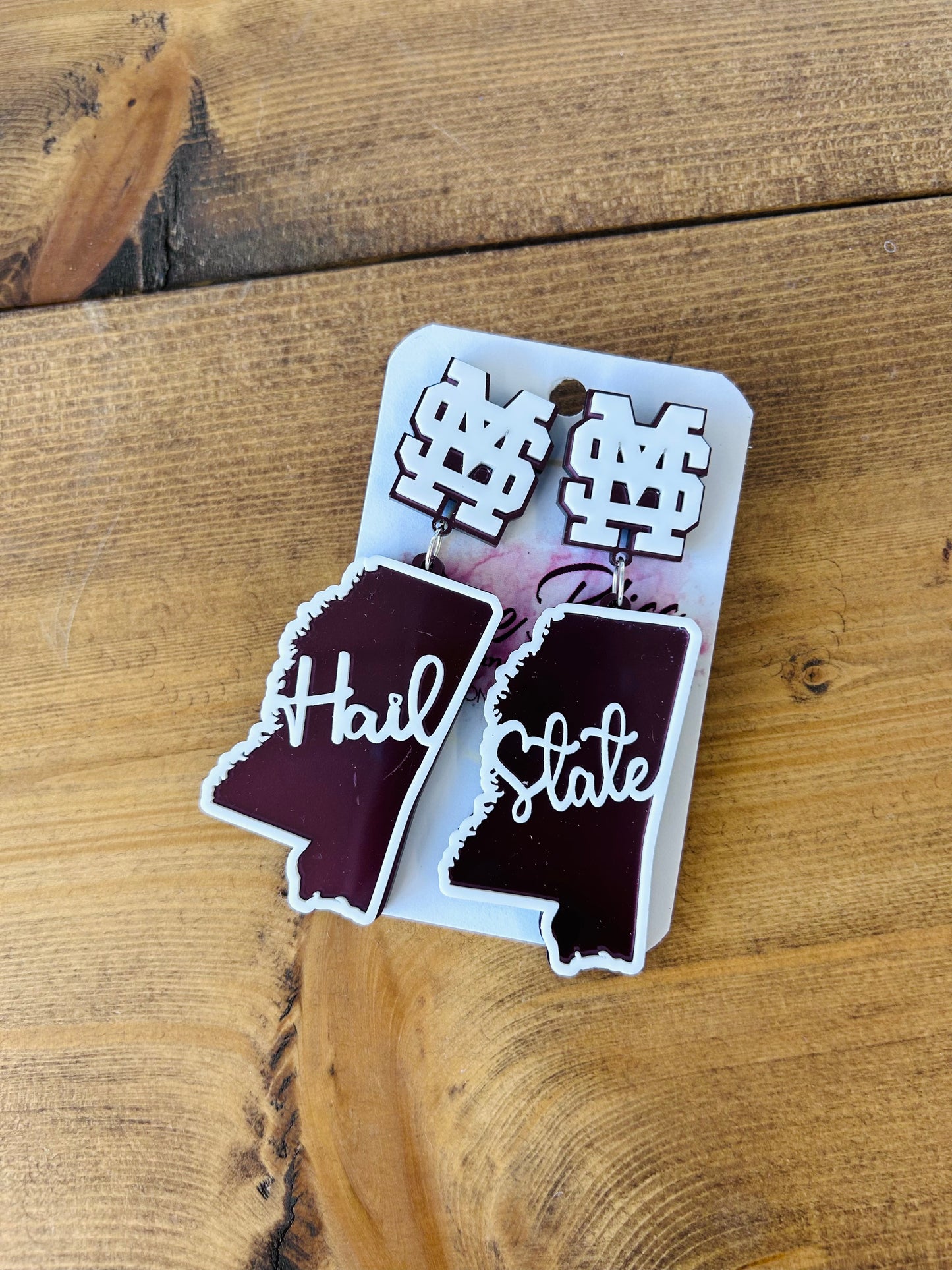 Hail State with Mississippi Earring