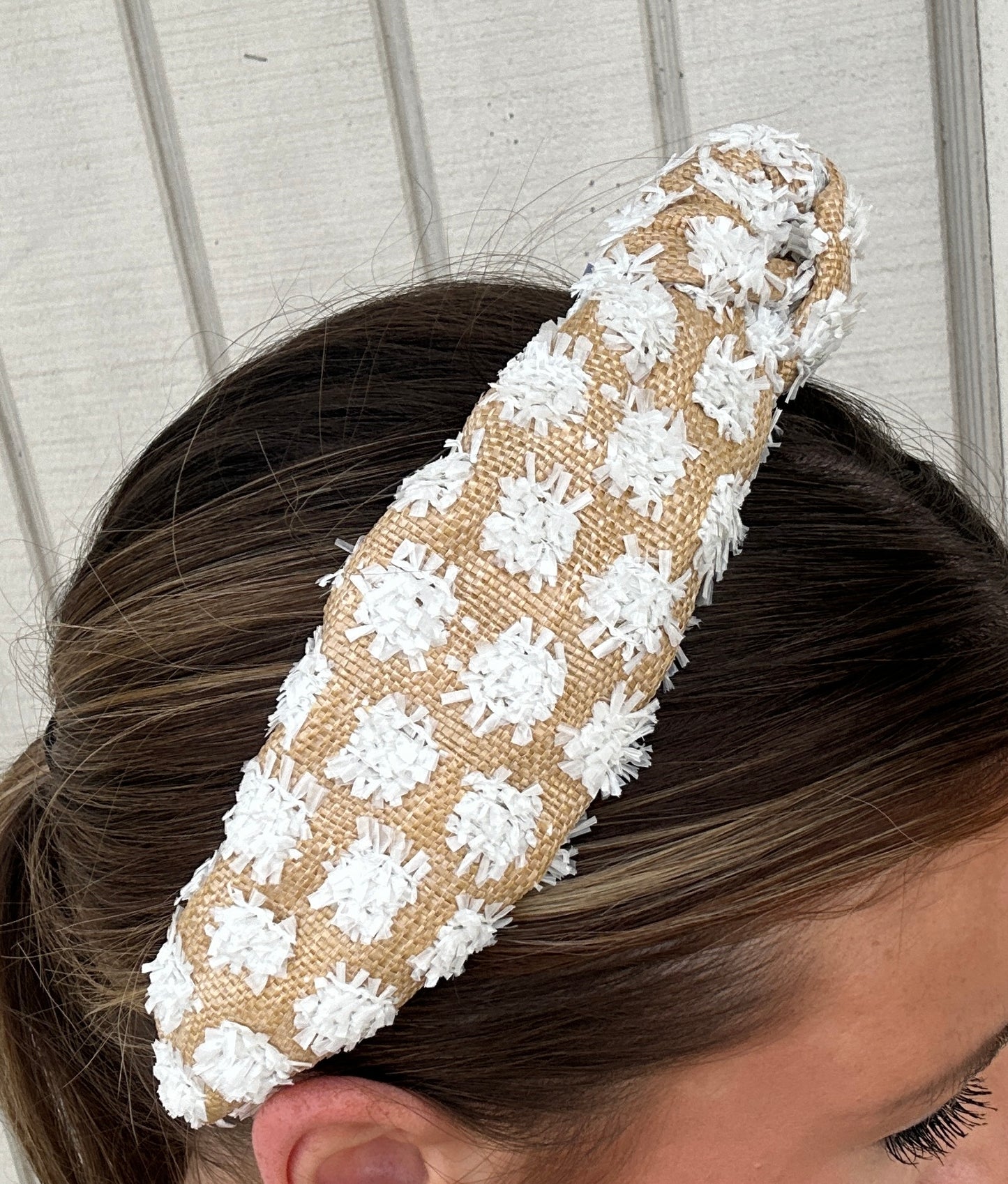 PomPom Textured Headband