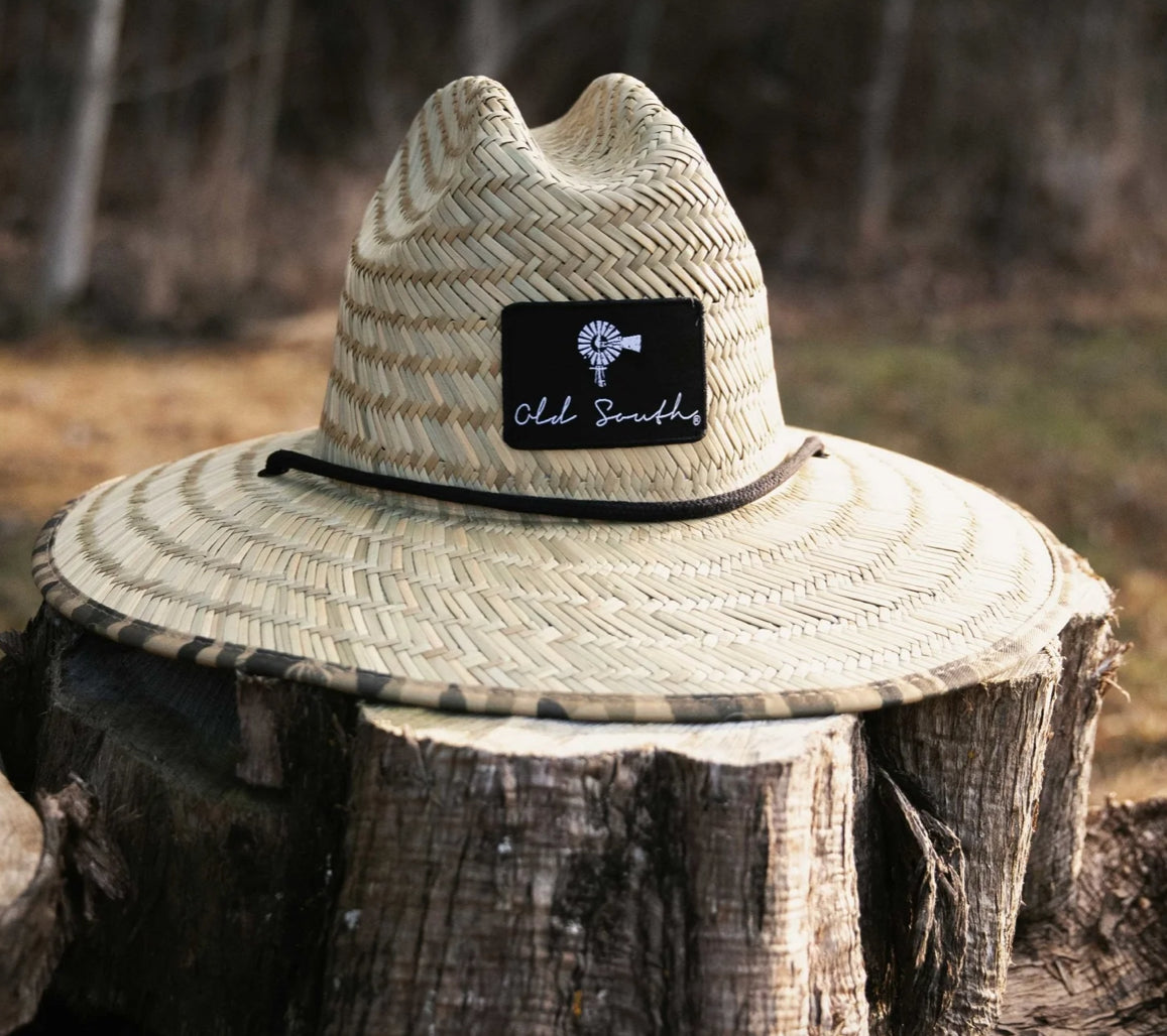 Old School Camo Straw Hat