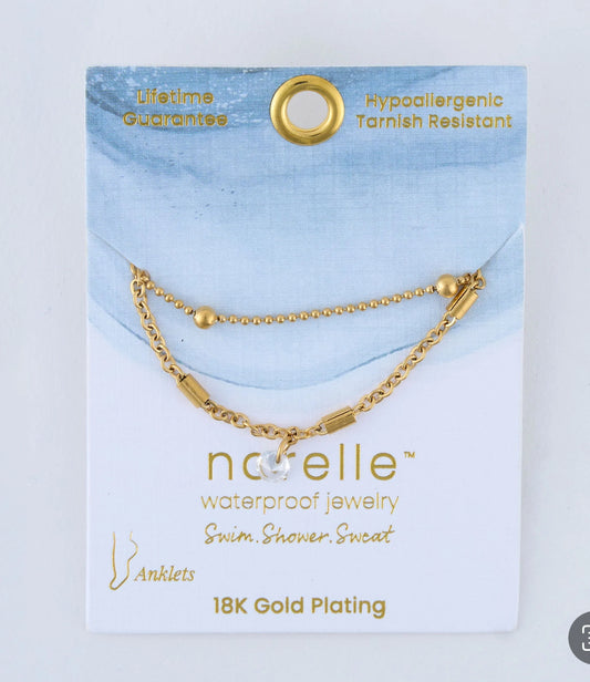 Dainty Multi Row Anklet