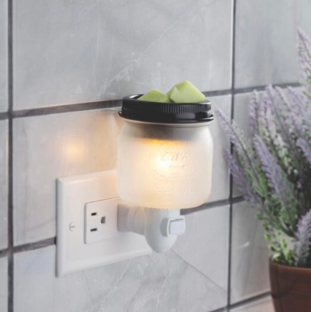 Glass Mason Jar Pluggable Warmer