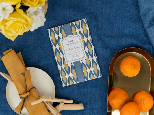 Indigo Suede Scented Sachet