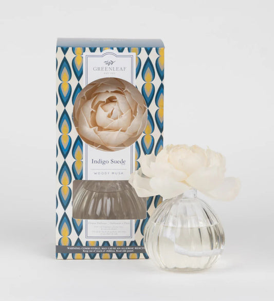 Greenleaf + Indigo Suede Flower Diffuser