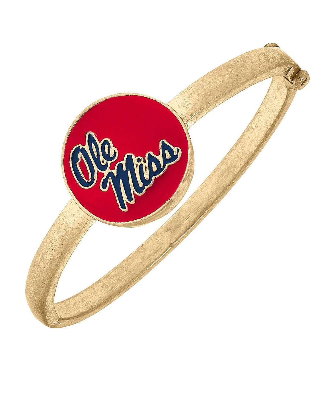 Ole Miss Rebels Statement Hinge Bangle Red
