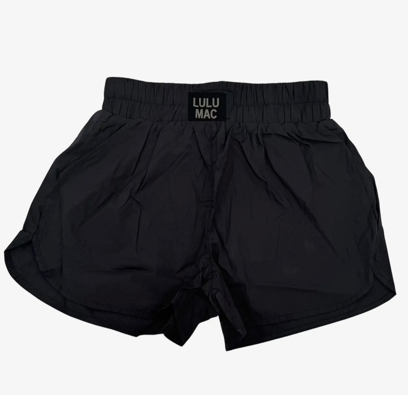 BLACK LULU MAC SOLID SHORTS