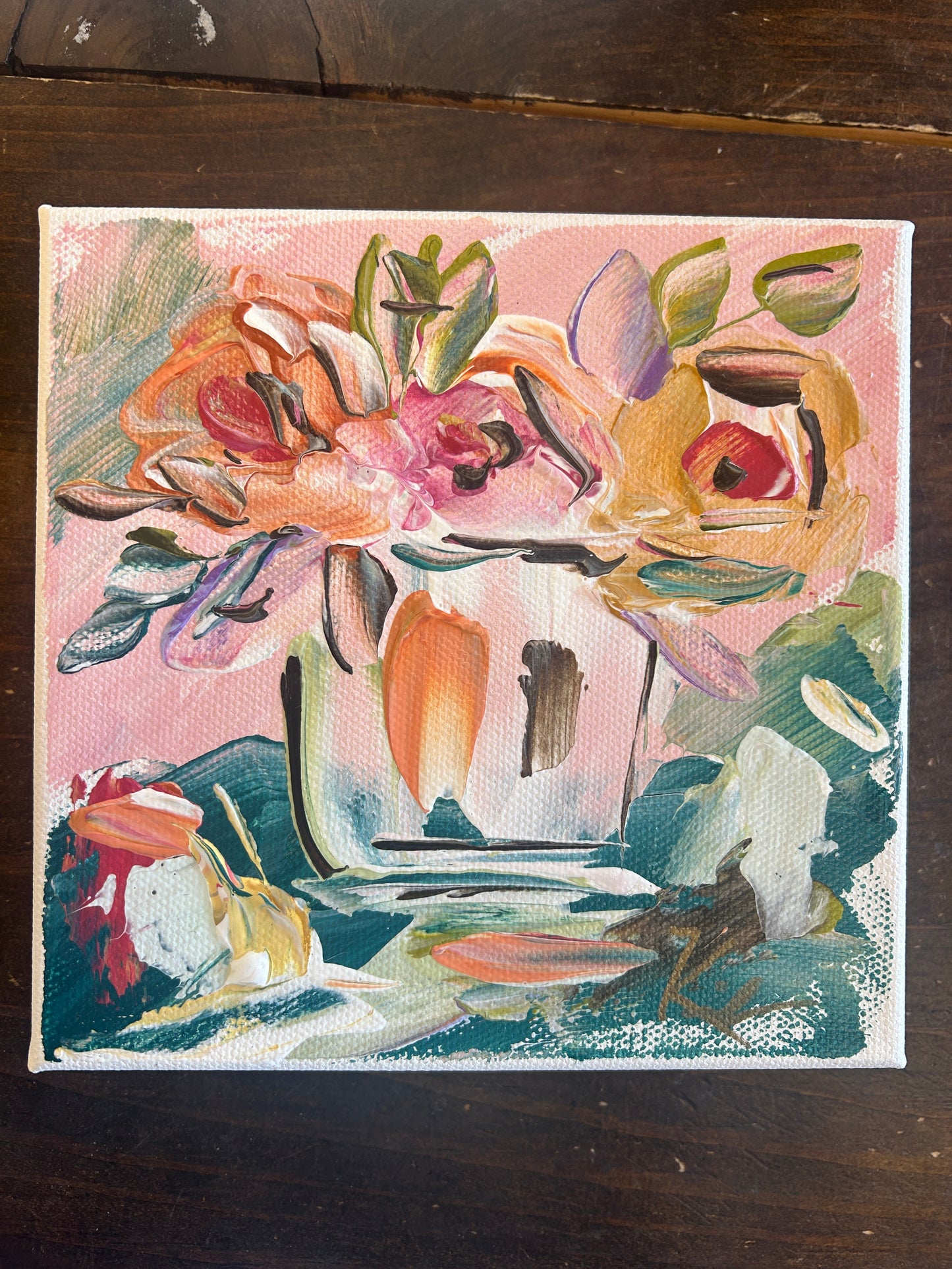 Abstract Floral Canvas