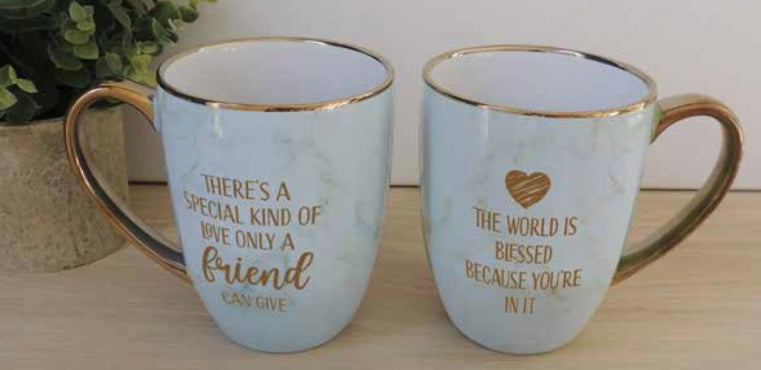 Special Love Friend Gives Blue Marble Mug