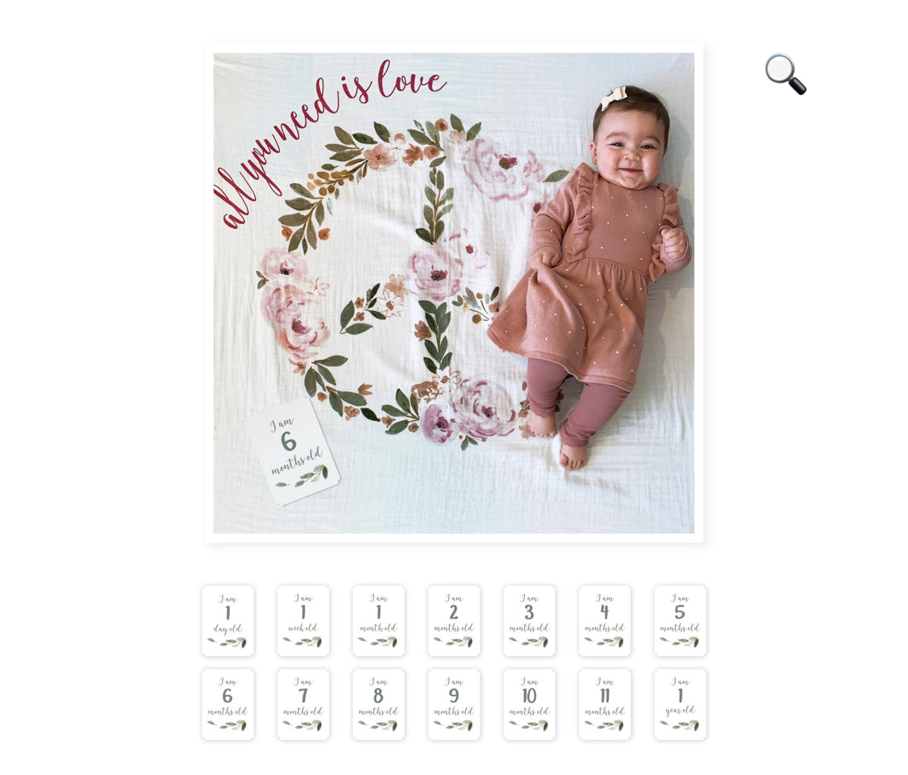Baby’s First Year - Blanket & Card Set