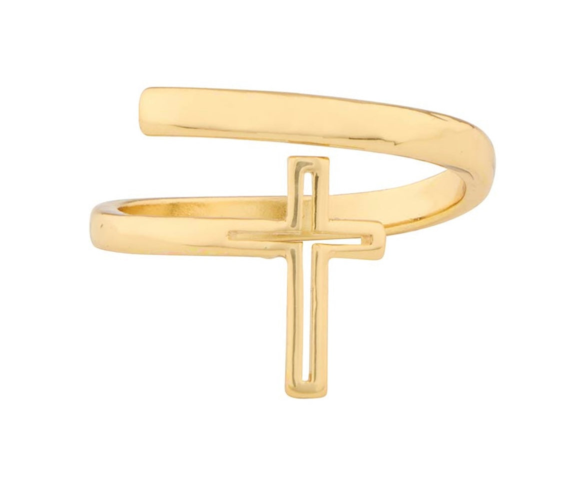 Cutout Cross Ring