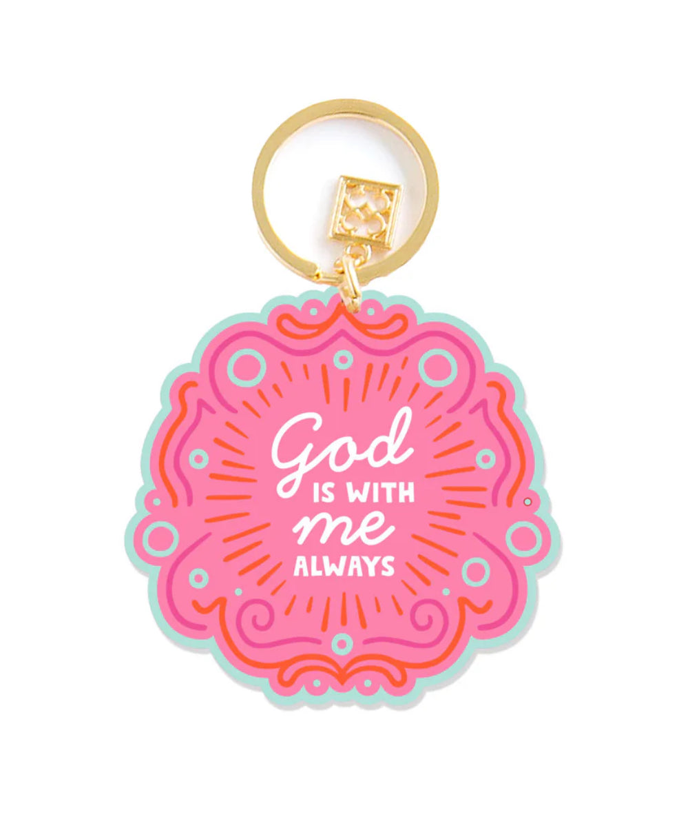 Acrylic Keychain + God Is With Me
