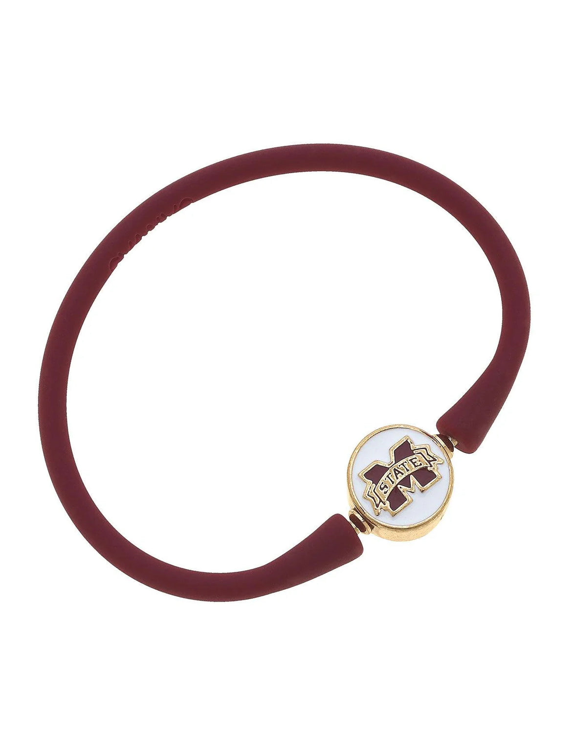 Mississippi State Bulldogs Silicone Bali Bracelet Maroon