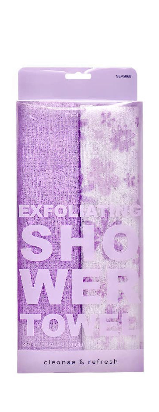Exfoliating 2pcs Shower Towle Set