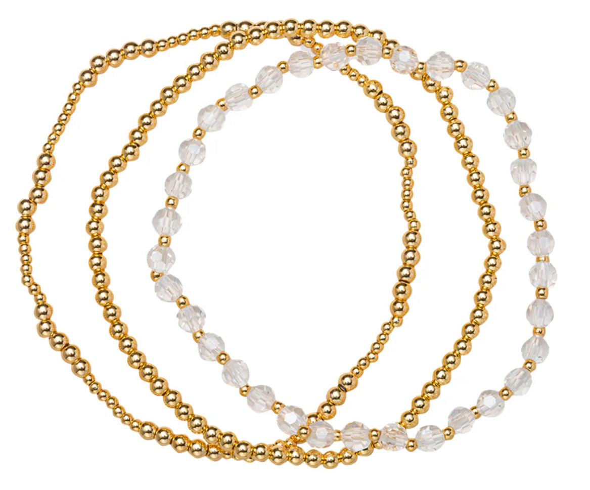 Gold Plated Birthday Month Bracelet Set