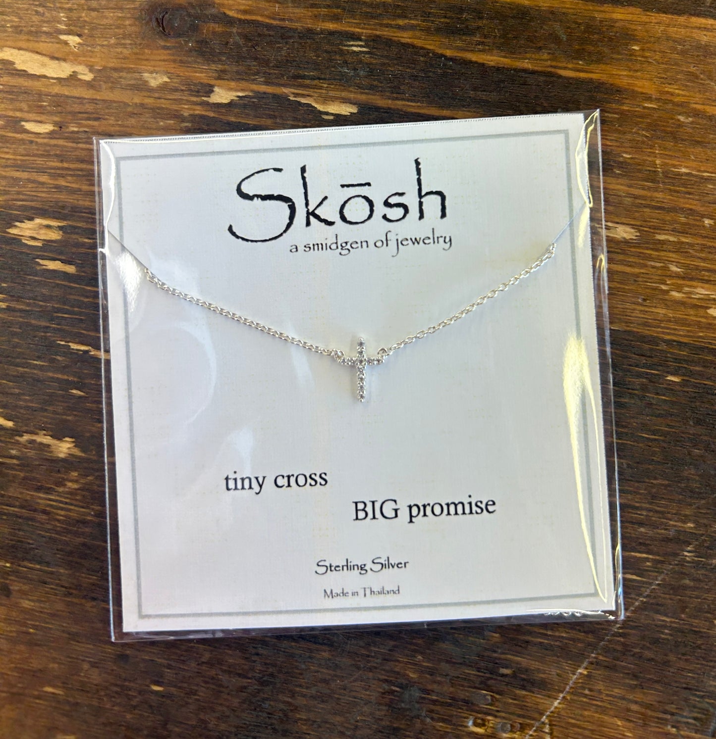 Diamond Tiny Cross Big Promise