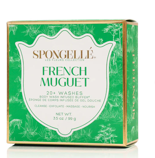 Les Fleurs Body Wash Infused Buffer - French Muguet