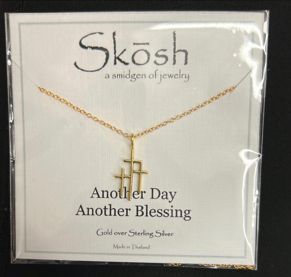 Three Crosses Necklace
