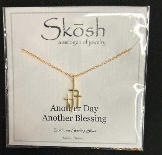 Three Crosses Necklace