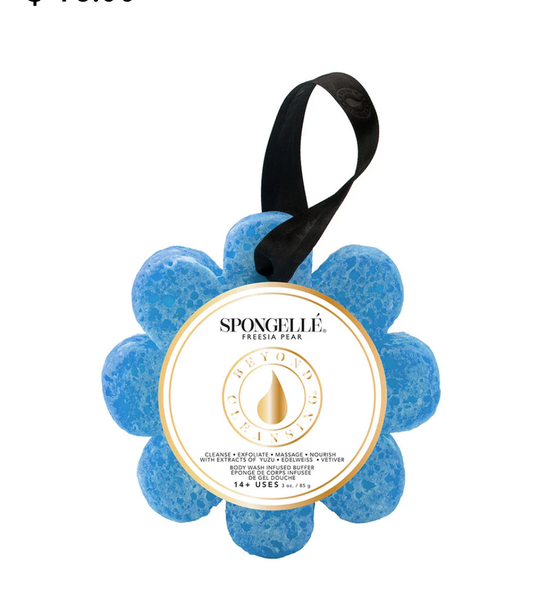 Wild Flower Bath Sponge + Freesia Pear