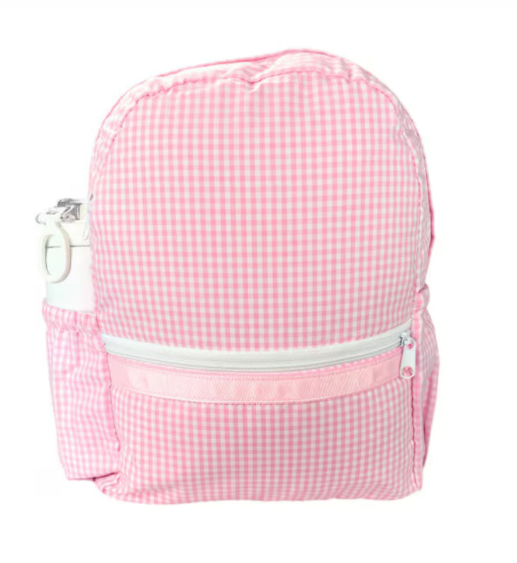 Pink Gingham Backpack