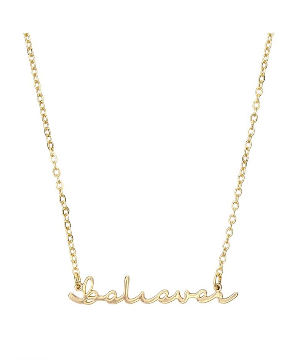 Believer Gold Necklace