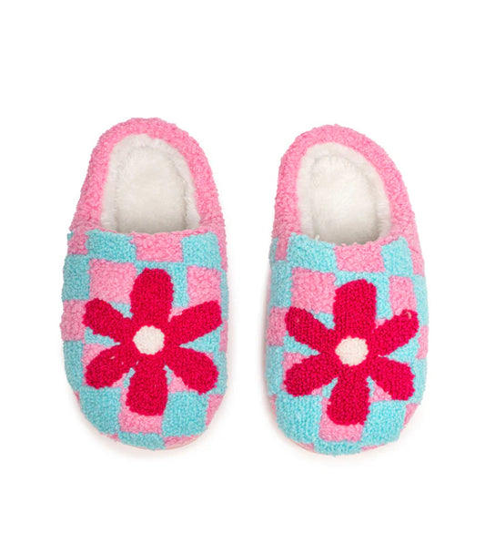 Retro Flower Kids Slippers
