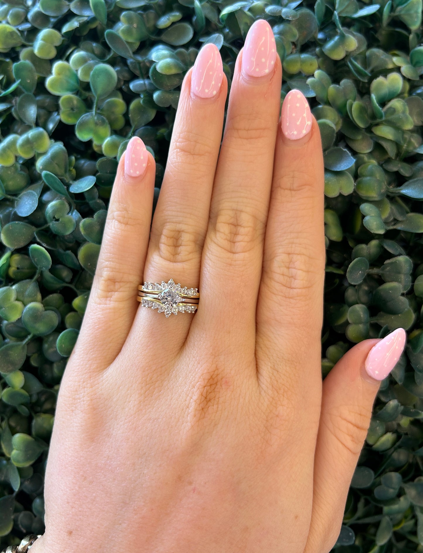 Two Tone Triple Stack Ring