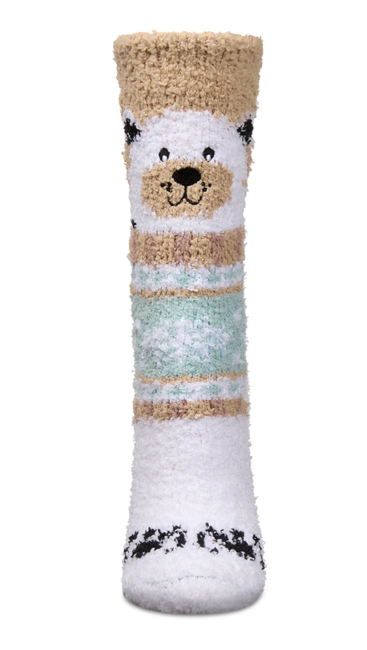 Polar Bear Mistletoe Cozy Socks