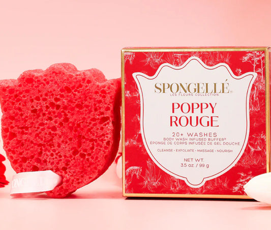 Les Fleurs Body Wash Infused Buffer - Poppy Rouge