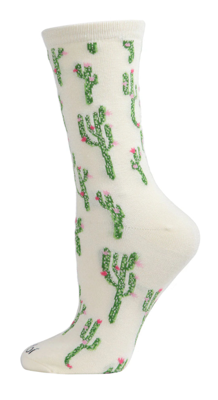 Cactus Bamboo Crew Socks