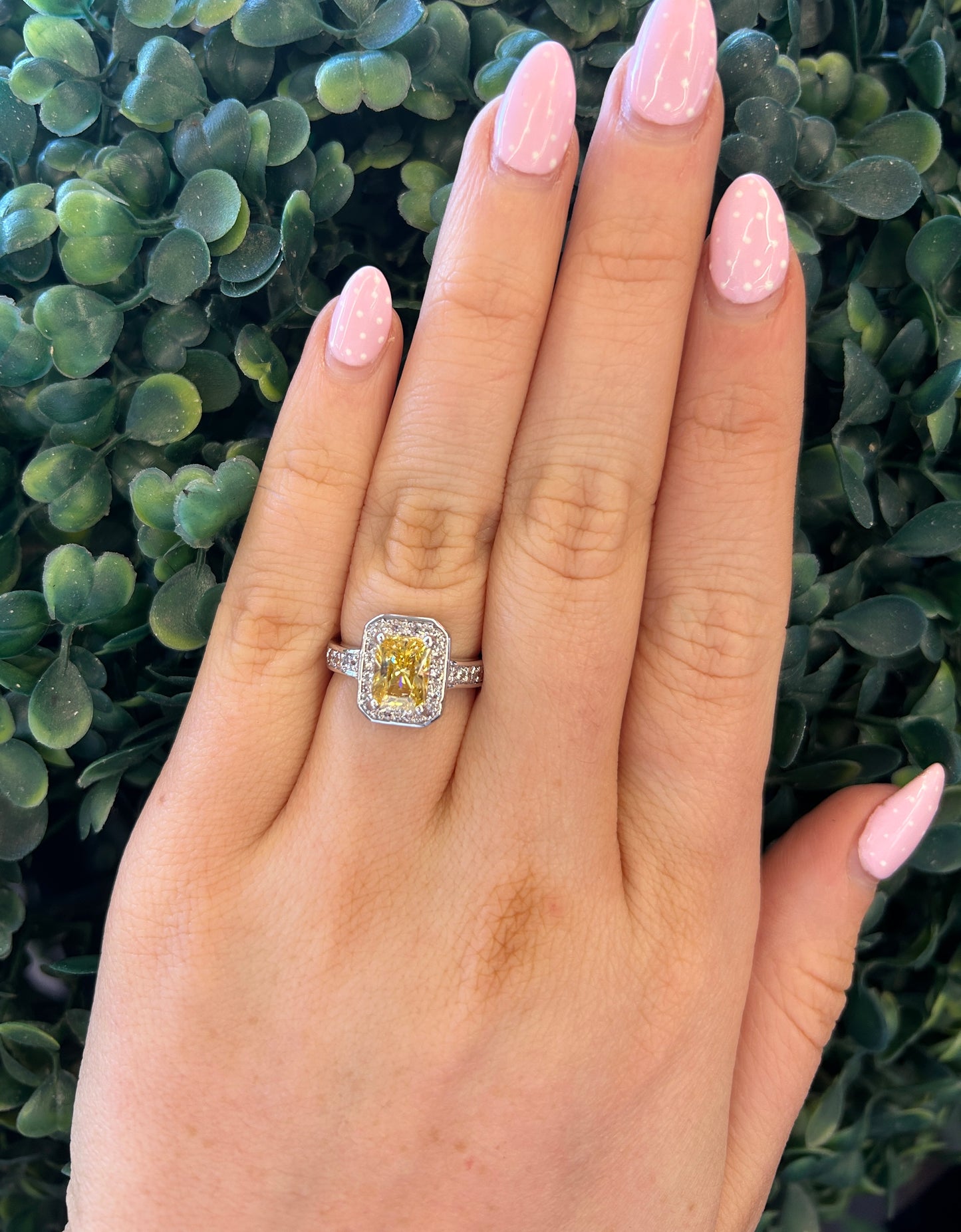 Yellow-Stone Diamond Ring